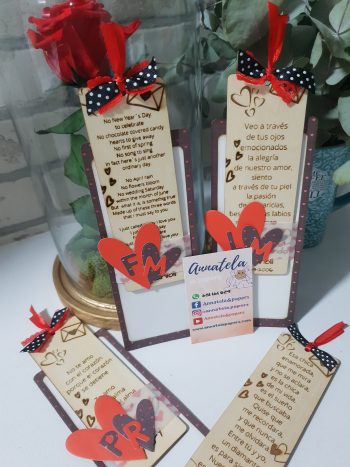 Marcapáginas en madera